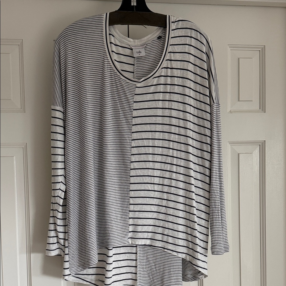 Cabi Striped Long Sleeve Top